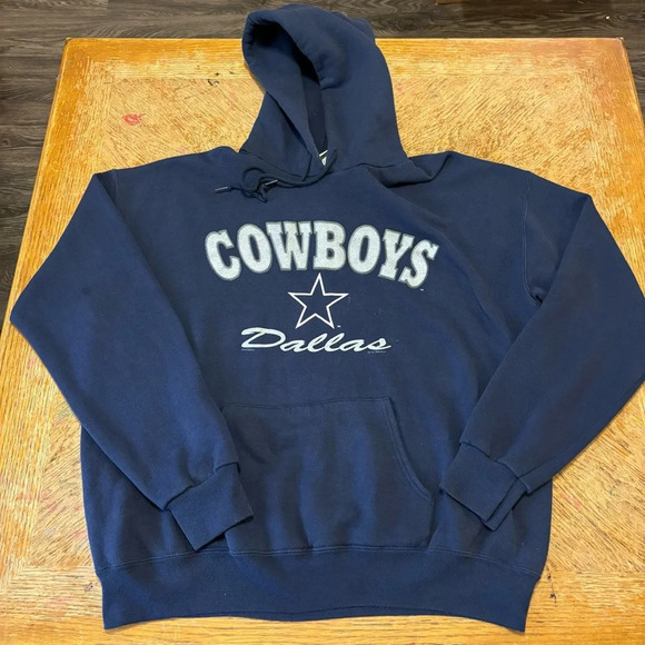Vintage Lee Sport 1990s Dallas Cowboys Crewneck Sweatshirt Men’s Size Large Blue - Picture 1 of 6